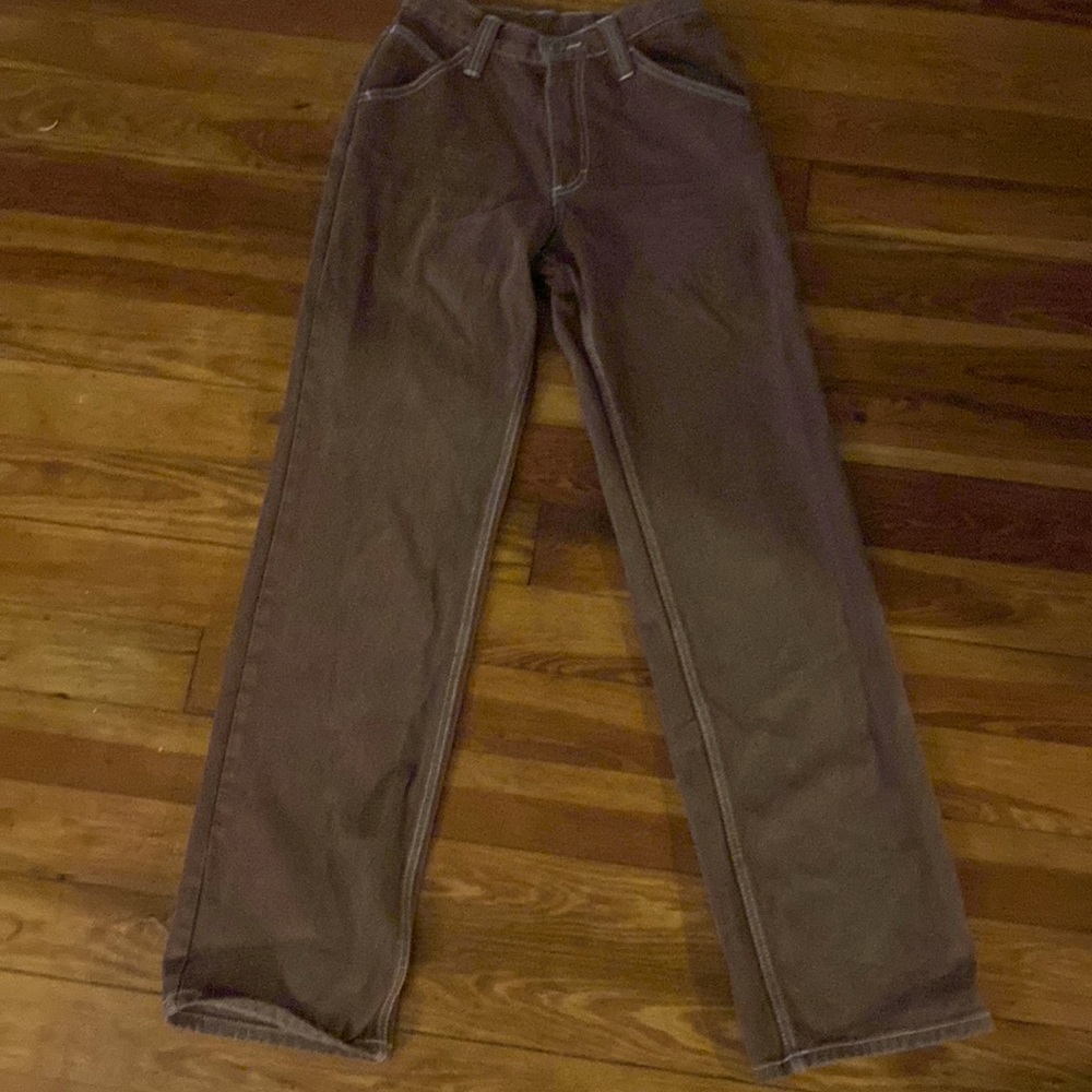 J.Galt thick brown jeans. Ladies S